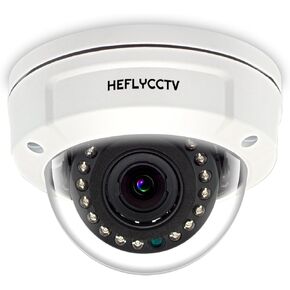 HEFLYCCTV 2MP Dome TVI AHD CCTV Surceillance Security Camera,1080P Dome Camera,2.8mm Wide Viewing Angle,24Leds 65ft IR Night Vision,for 1080P/5MP Analog CVI TVI AHD DVR(DVR&Video Cable not Included)