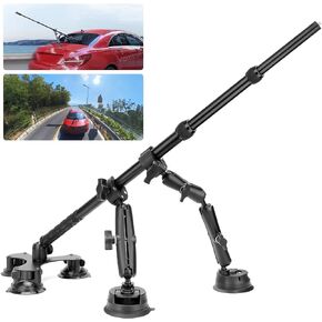 5 in 1 Suction Car Mount Kit for Insta360 X3/X2/X/Ace Pro/Ace, Camera Suction Cup Accessories for GoPro Max Hero 12/11/10/9/8/7 (Includes 47.24inch Selfie Stick)