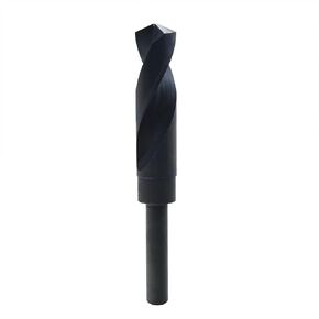 MAXTOOL 27/32" Silver and Deming Drill Bits HSS M2 S & D Drill Bits Prentice Twist Drills Black Oxide 1/2" Reduced Shank 6" OAL; SD02B00R054