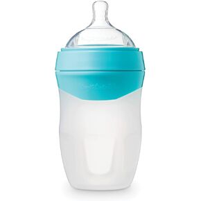 Tiny Twinkle Silicone Baby Bottle with Comfort Grip and Soft Flexible Nipple - Squeezably Soft Baby Bottles for Newborn and Up (Blossom, 6 Ounce) in Kuwait