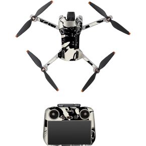 Skin Stickers Compatible with DJI Mini 4 Pro, Waterproof Sticker Decal Skin DIY Accessory for DJI Mini 4 Pro Drone and RC 2 Controller (A)