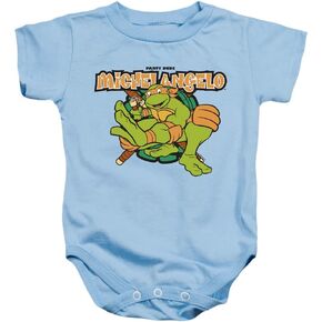 LOGOVISION TMNT Teenage Mutant Ninja Turtles Party Dude Michelangelo Unisex Infant Snap Suit for Baby