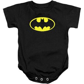 Popfunk Batman Classic Logo Infant Baby Boys Onesie Snapsuit & Stickers