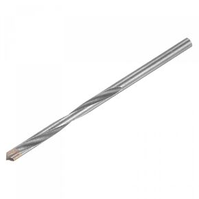 uxcell 3mm Cutting Dia Cemented Carbide Twist Extra Long Drill Bit with Round Straight Shank for Hardened Steel Stainless Steel, 100mm Length