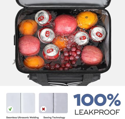 RealCool 35/45 Can Collapsible Soft Cooler Bag, Leakproof Ice Chest | 24h Cold (With Ice), Multi-Pockets, 5-Layer Insulation,Perfect For Lunch,Camping, Picnics, Beach, Road Trips, Work,Kayaking in Kuwait