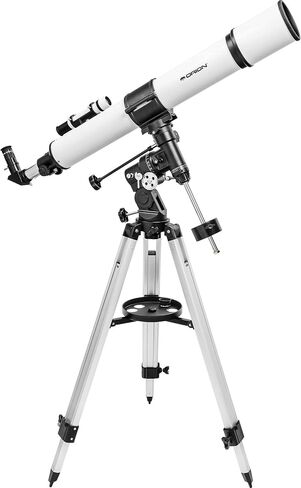 Orion Observer 90mm Equatorial Refractor Telescope for Adults & Families - Easy to Use, Portable Beginner Telescope for The Moon, Planets & Stars in Saudi Arabia