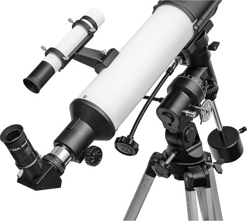 Orion Observer 90mm Equatorial Refractor Telescope for Adults & Families - Easy to Use, Portable Beginner Telescope for The Moon, Planets & Stars in Saudi Arabia