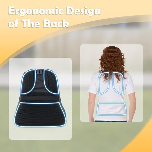 WOYYHO Dog Backpack Carrier Breathable Pet Puppy Front Pack with Bottom Back Support Plate for Small Medium Dogs Reflective Head Out Cat Bag for Travel Hiking Camping (Black, M) in Kuwait