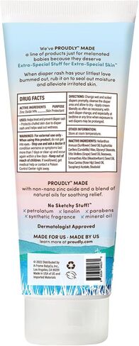 كريم طفح الحفاضات المهدئ بكل فخر - كريم طفح الحفاضات للأطفال الذي يوفر حاجزًا لطيفًا للبشرة الجافة والحساسة، كريم حفاضات بأكسيد الزنك غير النانوي، معجون مرطب للمؤخرة - 236 مل in Kuwait