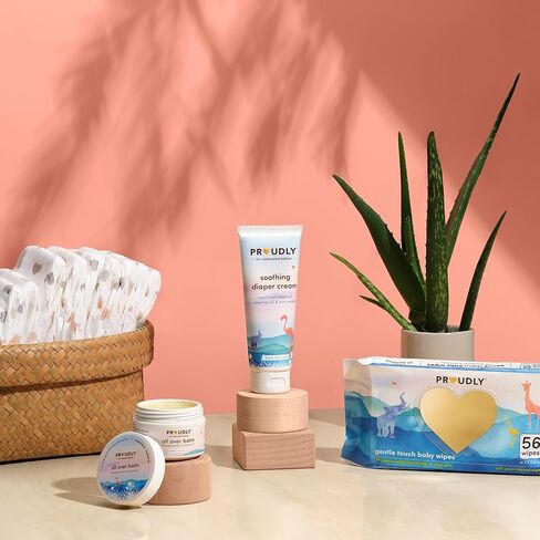 كريم طفح الحفاضات المهدئ بكل فخر - كريم طفح الحفاضات للأطفال الذي يوفر حاجزًا لطيفًا للبشرة الجافة والحساسة، كريم حفاضات بأكسيد الزنك غير النانوي، معجون مرطب للمؤخرة - 236 مل in Kuwait