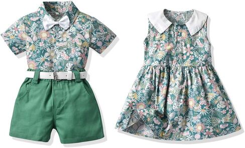 Baby Boys Girls Brother and Sister Matching Outfits Clothes in Kuwait