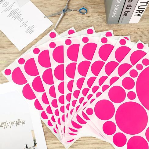 19 ورقة من ملصقات الحائط على شكل دمية وردية لغرفة نوم الفتيات، ملصقات حائط منقطة للأميرة الوردية ديكورات للفتيات الورديات لجدران غرفة نوم الأطفال ديكور فني in Kuwait