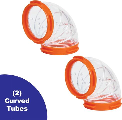 MidWest Homes for Pets Curvy Hamster Tube Value Pack, Compatible on All Midwest and Ferplast Hamster Cages, Model FP-CTVP in Saudi Arabia
