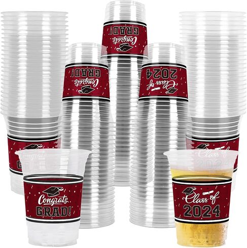 Gatherfun 100 Pcs 16oz Football Plastic Cups - Football Parties and Tailgate Events, Disposable & Convenient - Ideal Party Supplies & Party Favors for Football Themed Birthdays in Saudi Arabia