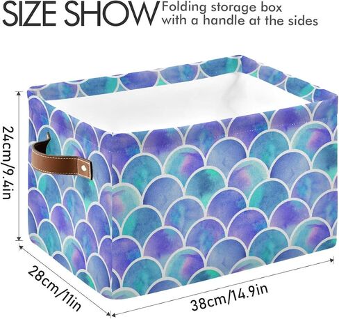 ABC Dinosaurs Storage Bin Collapsible with Handle Rectangle Waterproof ABC Dinosaurs Basket for Storage Cube Closet Organizer for Toy Nursery Book Office Shelf Bathroom in Saudi Arabia