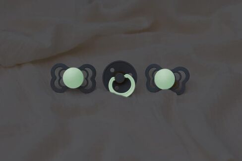 BIBS Couture 2 عبوة من لهايات تقويم الأسنان BPA من المطاط الطبيعي/اللاتكس مقاس 1 (0-6 أشهر) ليلة أحمر الخدود/ليلة الفانيليا in Saudi Arabia