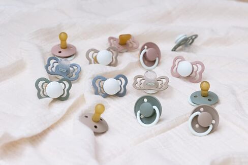 BIBS Couture 2 عبوة من لهايات تقويم الأسنان BPA من المطاط الطبيعي/اللاتكس مقاس 1 (0-6 أشهر) ليلة أحمر الخدود/ليلة الفانيليا in Saudi Arabia
