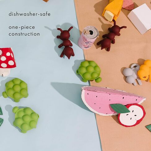 Doddle & Co. The Chew Ant Teether with Poppable Bubbles | Toddler Teething Fidget Toy for Baby | Enhaces Oral Fit & Easy to Hold & Grab | Helps to Promote Development for New Born Babies | Pack of 1 in Saudi Arabia