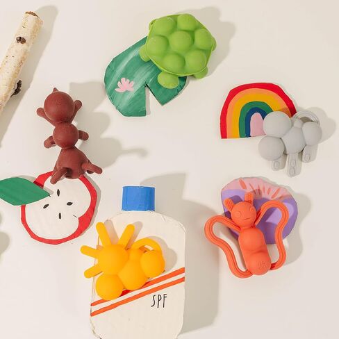 Doddle & Co. The Chew Ant Teether with Poppable Bubbles | Toddler Teething Fidget Toy for Baby | Enhaces Oral Fit & Easy to Hold & Grab | Helps to Promote Development for New Born Babies | Pack of 1 in Saudi Arabia