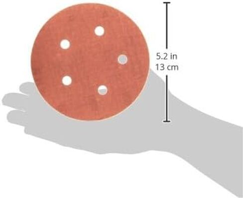 Sungold Abrasives 023199 5" By 5 Hole 600 Grit Premium Plus C Weight Paper Hook And Loop Sanding Discs, 25-Pack in Saudi Arabia