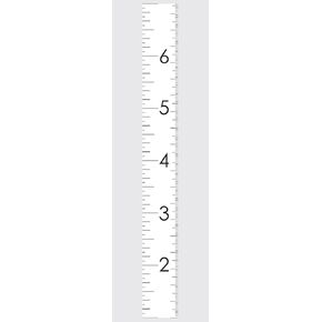 Giraffe Growth Chart Grey Peel and Stick Wall Decals by RoomMates, RMK5532GM