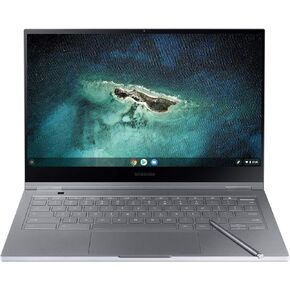 SAMSUNG 13.3" Galaxy Chromebook Laptop Computer w/ 256GB Storage, 8GB RAM, ‎4K AMOLED Touchscreen Display, Ultra Slim Design, Chrome OS, WiFi 6, Mercury Gray