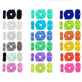 Silicone Conductive Rubber Pads Replacement for Gameboy Color GBC Buttons (Clear)