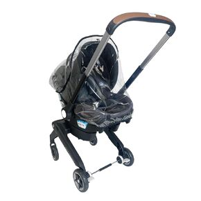 SASHA'S Rain & Wind Cover for Evenflo Shyft DualRide Infant Car Seat & Stroller, Clear (Car Seat Stroller not Included) Made in USA