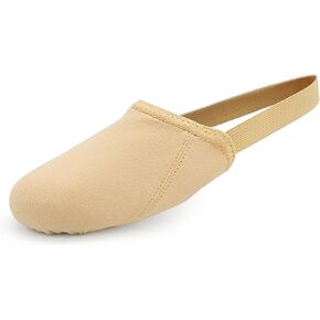 Half Sole Stretch Canvas Pirouette Lyrical Dance Tuner Shoes, Women/Men