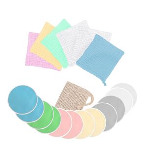 Reusable Nursing Pads 12 Pack,Washable Breast Pads for Breastfeeding with Baby Burp Cloths 6 Pack,Baby Essentials for Newborn Girls and Boys,Soft and Absorbent (Reusable Nursing Pads+Burp Cloth)