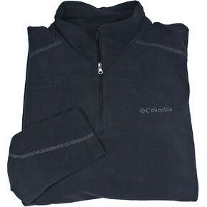 Columbia Men Pine Ridge Half Zip Fleece Pullover Sweatshirt (US, Alpha, Medium, Regular, Regular, Medium blue)