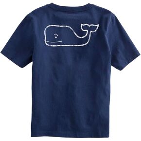 vineyard vines Girls' Vintage Whale Short-Sleeve Pocket Tee