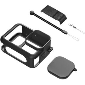Protective Kit for GoPro Hero 13: Black Silicone Sleeve Case, Battery Cover, Screen Protector, Lens Protector, Lens Cap & Lanyard - Essential Accessories for GoPro 13 Action Camera