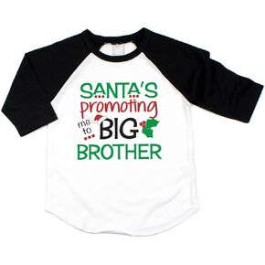 Bump and Beyond Designs Kids Big Brother Christmas Raglan