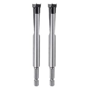 HARFINGTON 2 Pcs Forstner Drill Bit 12mm (15/32") Dia YG8/C1 Tungsten Carbide Twist Wood Forstner Bits Hole Saw Auger Opener Cutter for Woodworking Drilling