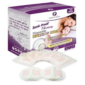 Mommyz Love ‘Leak Proof Mommy’ Best Disposable Nursing Pads | Super Soft, Ultra Thin, Extra Absorbent and Individually Wrapped with 5 Layers for Extra Day and Night Protection| 100 Count