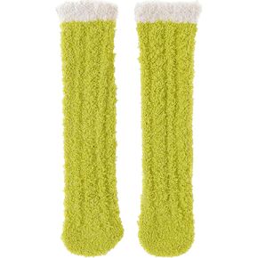 Kid Fuzzy Knee High Socks Toddler Boys Grils Cozy Slipper Socks Soft Baby Winter Long socks