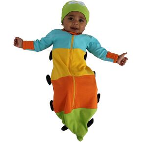 Sozo Unisex-Baby Newborn Caterpillar Bunting and Cap Set