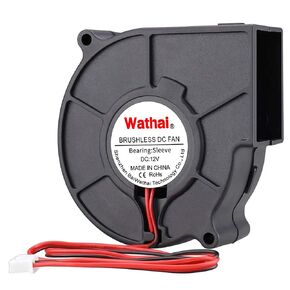 Wathai 75mm x 30mm Blower Fan Dual Ball with AC 110v - 240V Speed Control High Performance for for DIY Inflatable or Exhaust Cooling