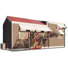 Mobile Home Building Plans - 24.5'x8' with Loft Mezzanine, 196 sqft, Interior & Exterior Plans