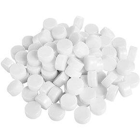 20Pcs White Plastic Rattle Box,Noise Maker Insert Squeaker Ring Box,DIY Doll Gift and Pet Toy,Repair Fix Rattle Doll and Pet Toy Accessories (15mm)