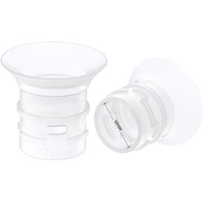 eufy Original 19mm Sizing Inserts (2-Pack) for Wearable Breast Pump S1/S1 Pro/E10, Silicone Sizing Inserts, Easy to Install and Use, Comfortable and Precise Fit for Better Suction