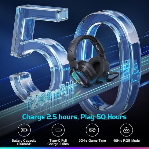 FC200 PC Gaming Headset for PS4, PS5, Switch, Xbox One, Mac, Noise Canceling Headphones with Microphone, Computer Headset with 3.5mm Jack & RGB Light in Saudi Arabia