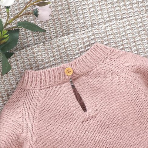 Toddler Baby Girl Boys Sweater Embroidery Long Sleeve Pullover Tops Knitted Sweatshirt Fall Winter Clothes in Kuwait