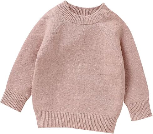Toddler Baby Girl Boys Sweater Embroidery Long Sleeve Pullover Tops Knitted Sweatshirt Fall Winter Clothes in Kuwait