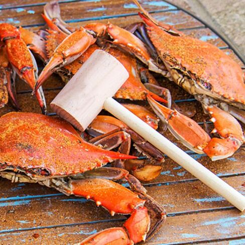 MGTECH 36 Pieces Mini Wooden Toy Hammers for Kids, Natural Wood Crab Seafood Mallets in Saudi Arabia