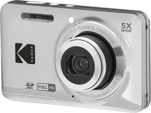 KODAK PIXPRO FZ55-BK 16MP Digital Camera 5X Optical Zoom 28mm Wide Angle 1080P Full HD Video 2.7" LCD Vlogging Camera. Bundle with SD Card and Slinger Camera Bag in Saudi Arabia