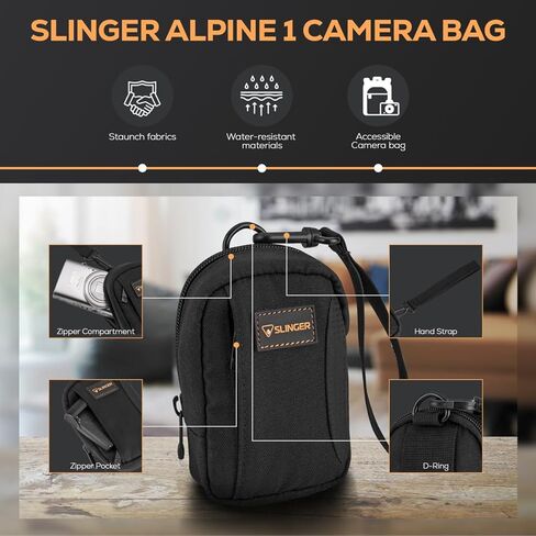 KODAK PIXPRO FZ55-BK 16MP Digital Camera 5X Optical Zoom 28mm Wide Angle 1080P Full HD Video 2.7" LCD Vlogging Camera. Bundle with SD Card and Slinger Camera Bag in Saudi Arabia