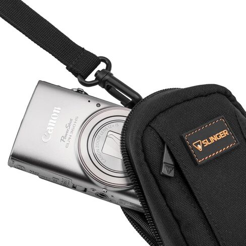 كاميرا رقمية KODAK PIXPRO FZ55-SL 16 ميجابكسل تكبير بصري 5X 28 مم زاوية واسعة 1080 بكسل فيديو عالي الدقة 2.7 بوصة LCD كاميرا تسجيل فيديو. حزمة مع بطاقة SD وحقيبة كاميرا Slinger (فضي) in Kuwait