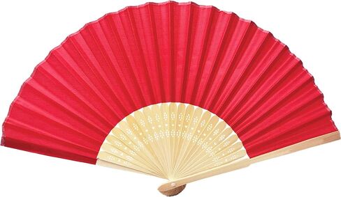 FANSOF.FANS SHF05 Mauve (Mallow) Purple Lilac Pack of 10 Wholesale Silk Fabric Hand Fan Bamboo Ribs Wedding Party Favour in Saudi Arabia